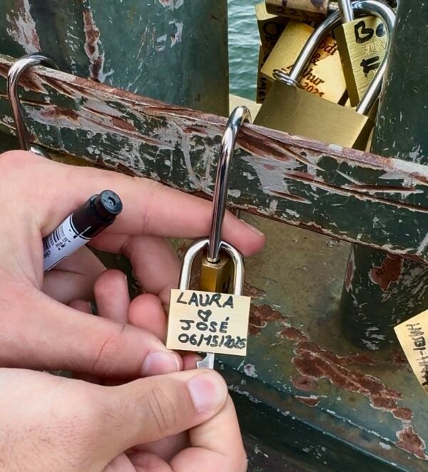 Eiffel Tower View Padlock